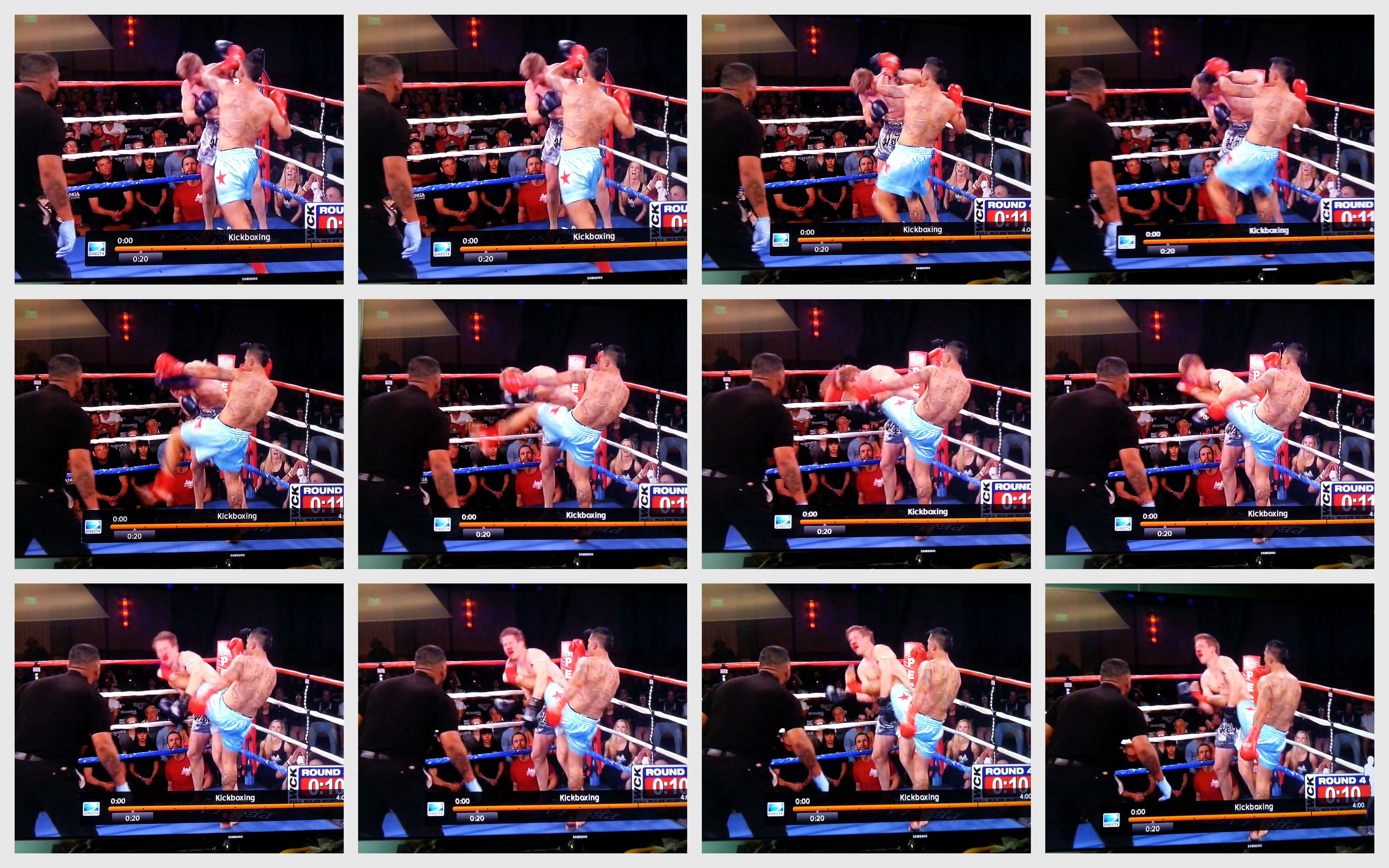 The final blow of the fight. A head kick landed by Garcia puts an exclamation mark on this WCK Title Fight.