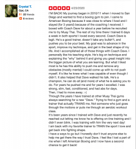 Yelp Review Online Training American Boxing Muay Thai Fitness